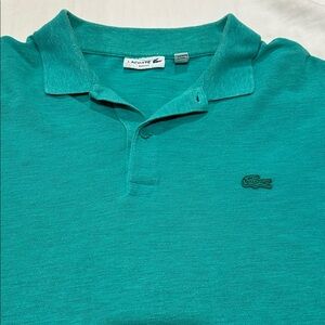 Lacoste Men's Teal Polo Shirt